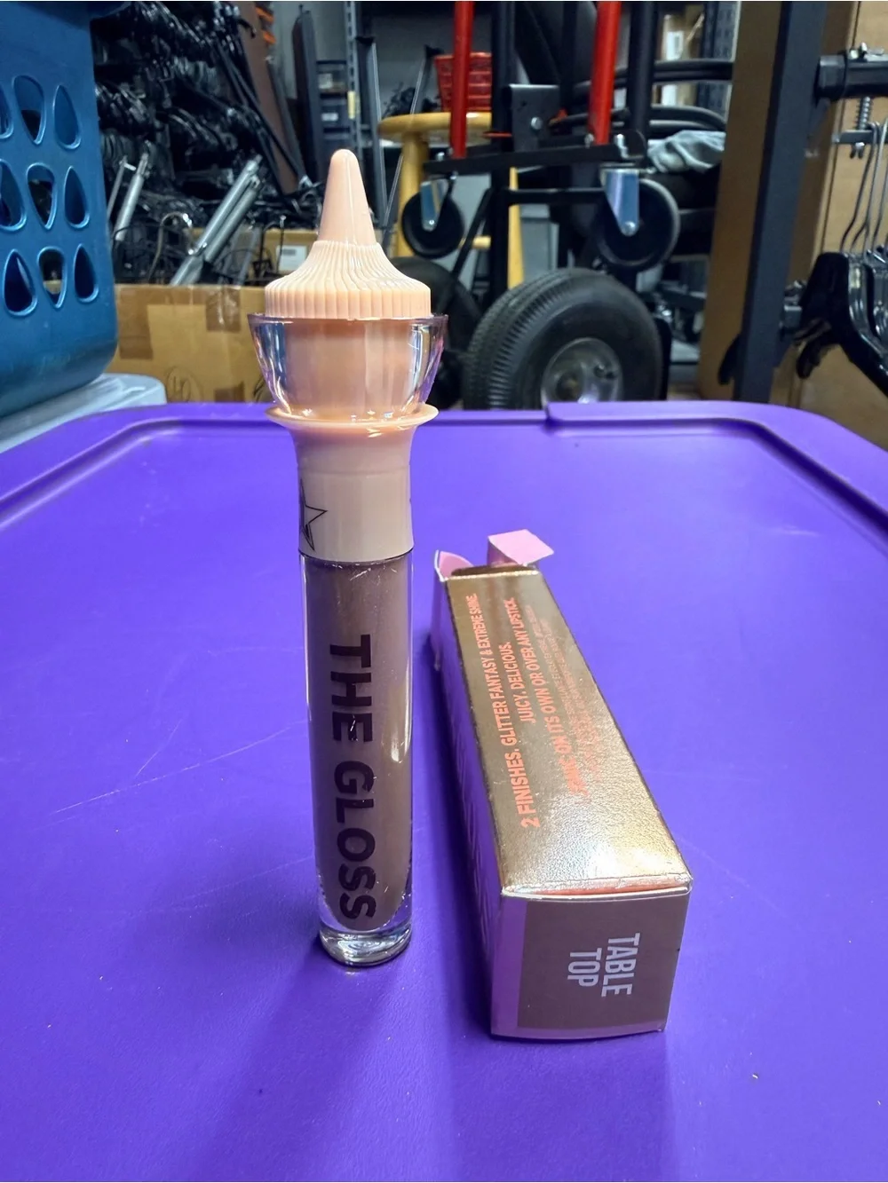 Jeffree Star Table Top Lip Gloss — Shimmery Mauve Pink